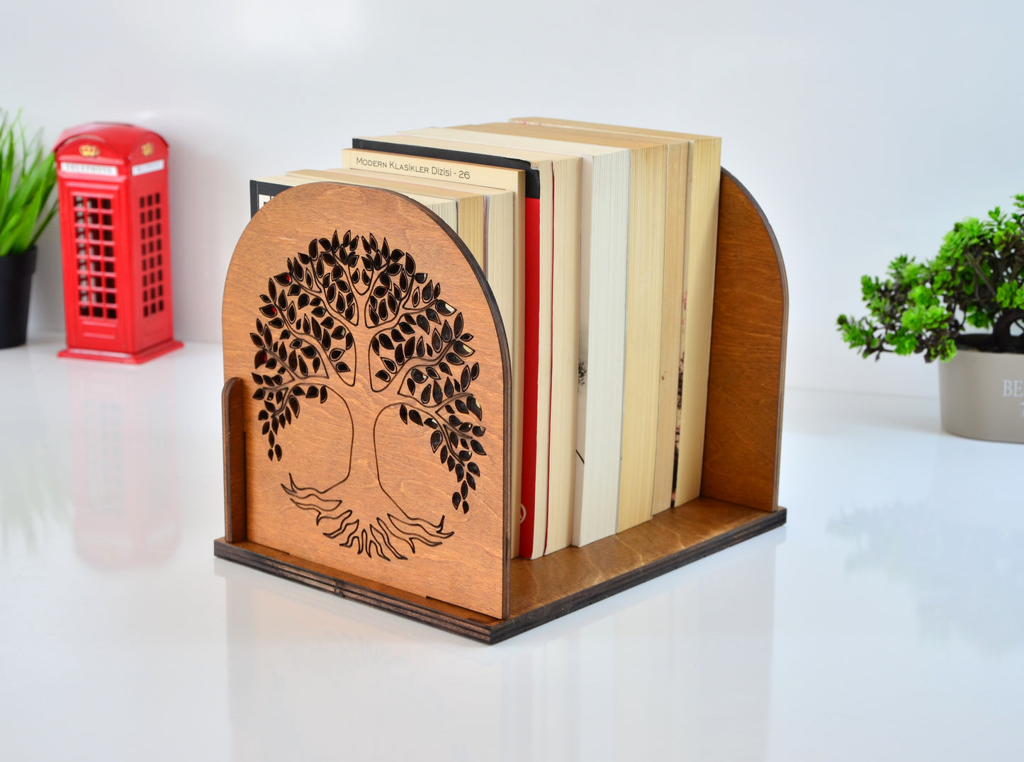 Kişiye Özel Ahşap Kitap Depolama Standı ve Okuma Köşesi Organizeri